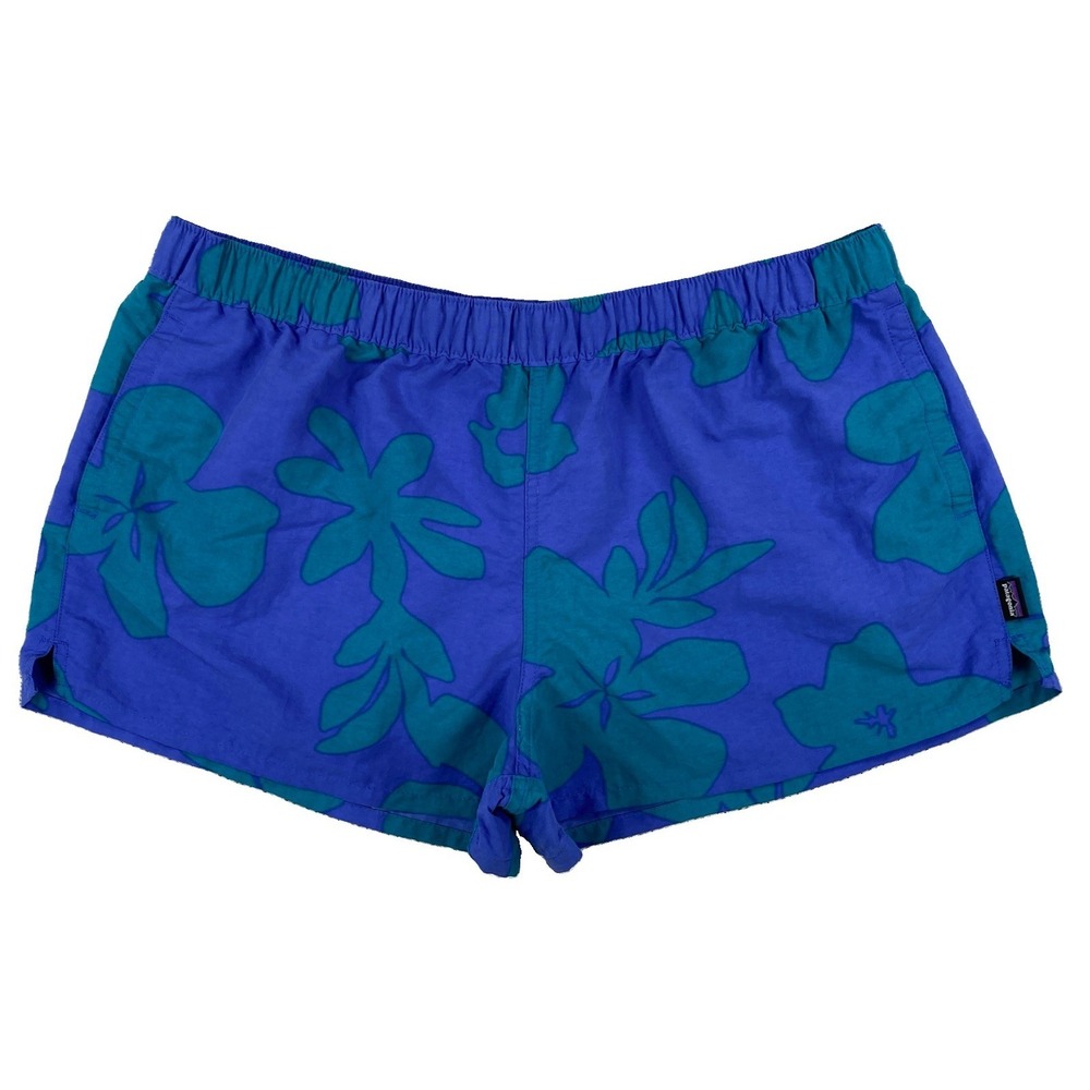 Patagonia Barely Baggies Women's XL 2.5" Inseam Kalani Big Float Blue